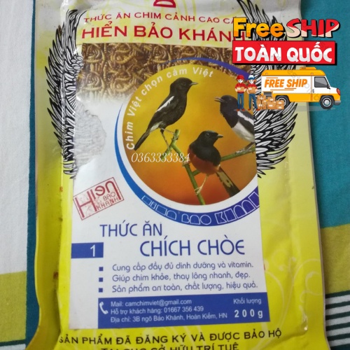 Cám chim chào mào, chích choè Hiển Bảo Khánh số 1, 2, Pkchim phụ kiện chim cảnh