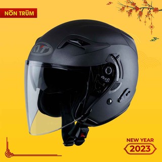 Nón bảo hiểm 3/4 KYT Venom xám đậm chính hãng