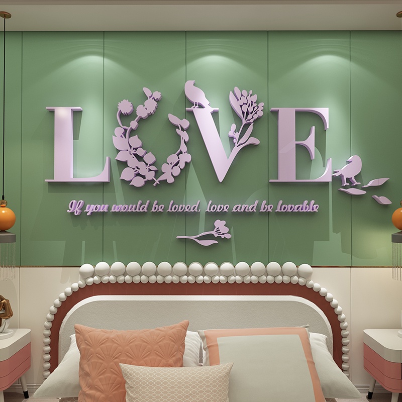 Tranh trang trí tết 2023 - Chữ LOVE trang trí tường nhà, phòng khách