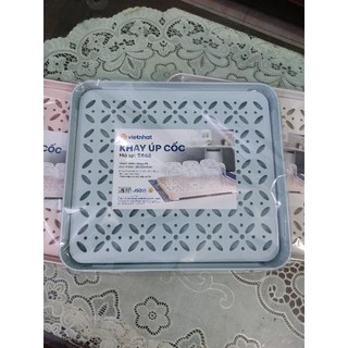 Khay úp cốc, chén 2 lớp việt nhật hàng Cao cấp