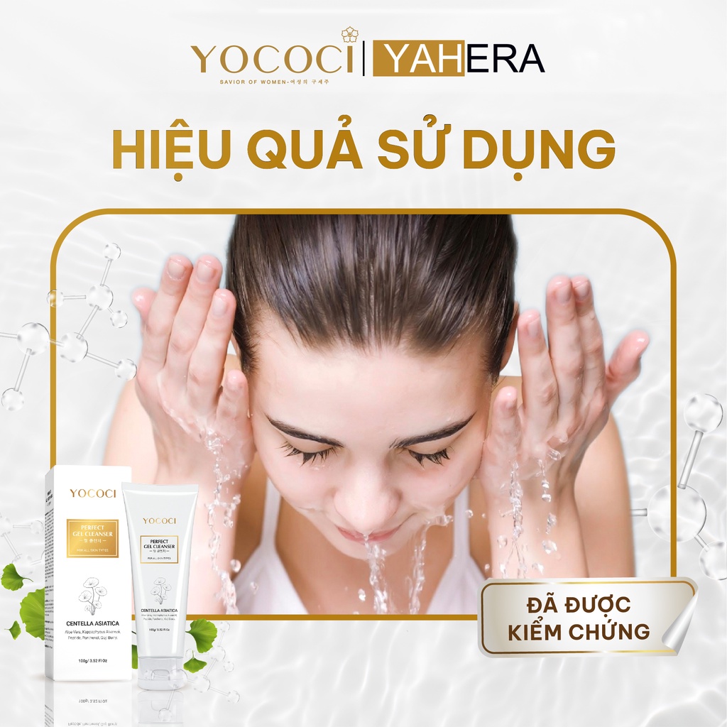 Gel Rửa Mặt YOCOCI Làm Sạch Bụi Bẩn, Dưỡng Ẩm, Ngừa Mụn Perfect Gel Cleanser 100g