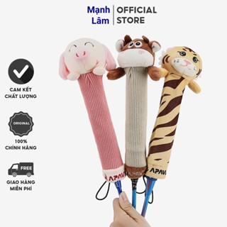 Bọc cán vợt cầu lông Apavi chính hãng, vải nỉ sướng tay, bảo vệ cán vợt, hình thù ngộ nghĩnh đáng yêu, có hộp đựng