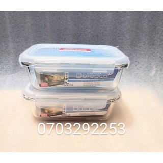 Combo 2 hộp thủy tinh chịu nhiệt Lock & Lock 530ml