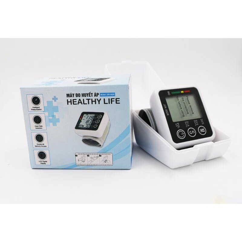 Máy đo huyết áp cổ tay Healthy Life JZK-002R, Đo huyết áp vô cùng chuẩn sác, sử dụng dễ dàng, giúp bạn theo dõi sức khỏe