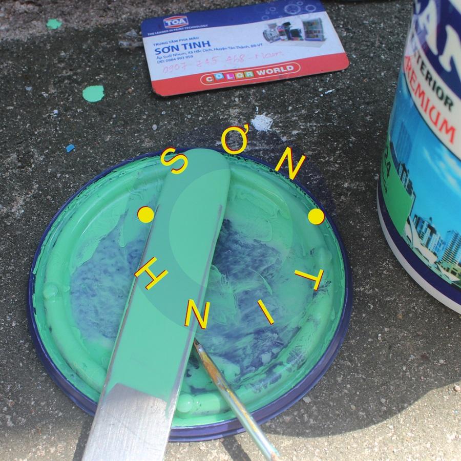 Sơn nước ngoại thất Premium Galant xanh lá Amanda 624 (3350ml ~5Kg )