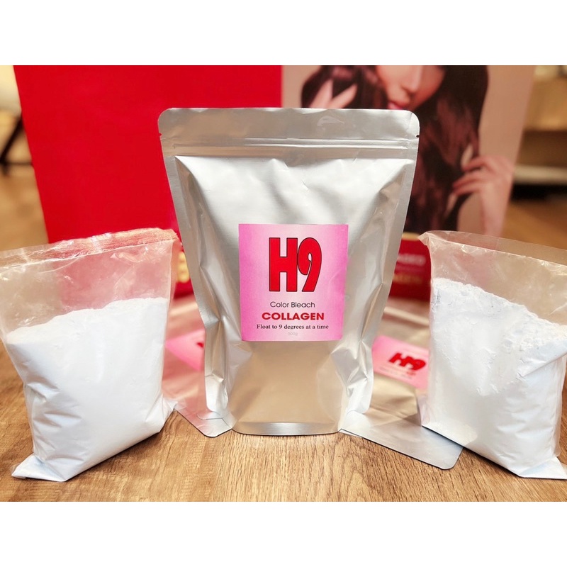Bột Tẩy Tóc colagen H9 | Tẩy Êm Không Xót - Không Xơ Tóc - Lên Tông Nhanh