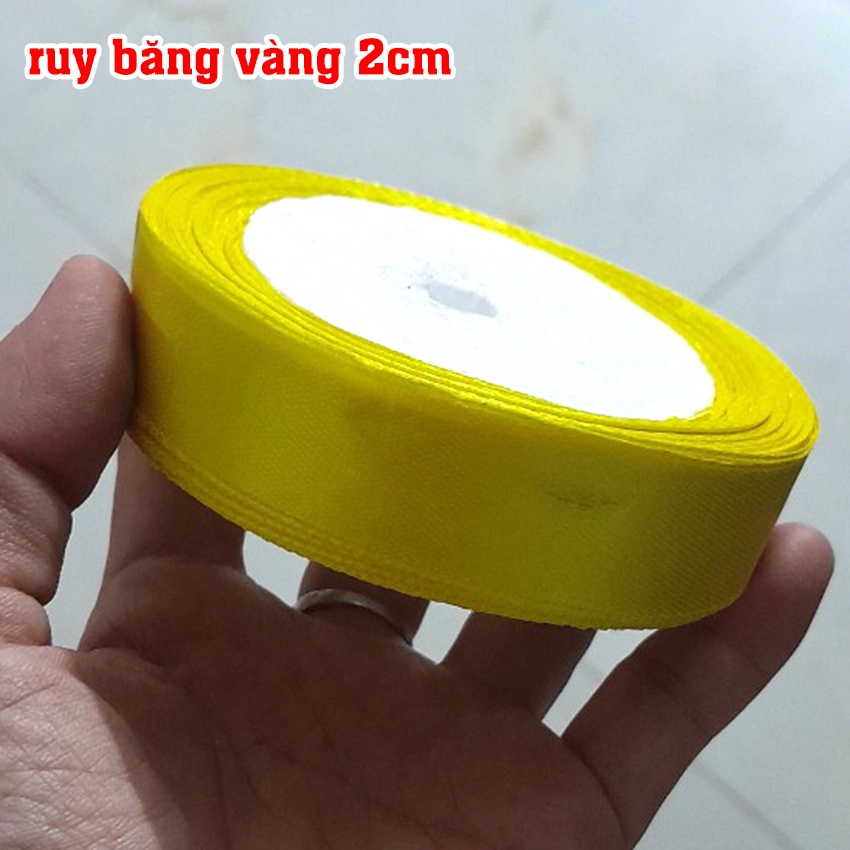 Ruy băng lụa cuộn dài 22m-30m bản rộng 2cm/3cm/4cm
