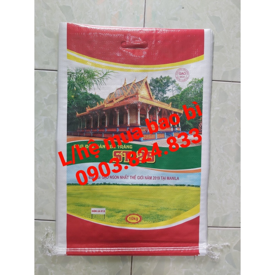 Túi Đựng Gạo ST25 ĐỎ loại 10kg