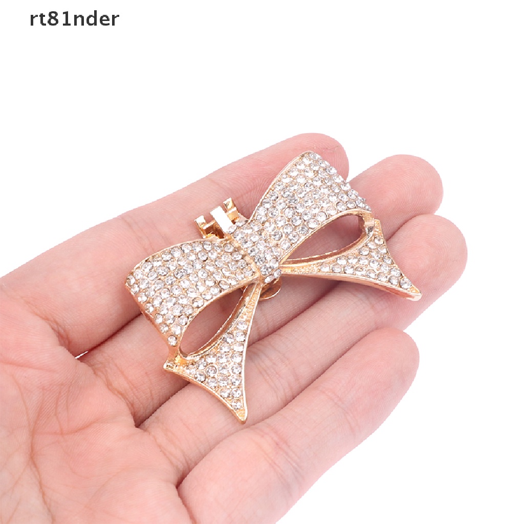 Rt 1 Phụ Kiện Trang Trí Giày Cao Gót Đính Đá Hình Nơ Xinh Xắn