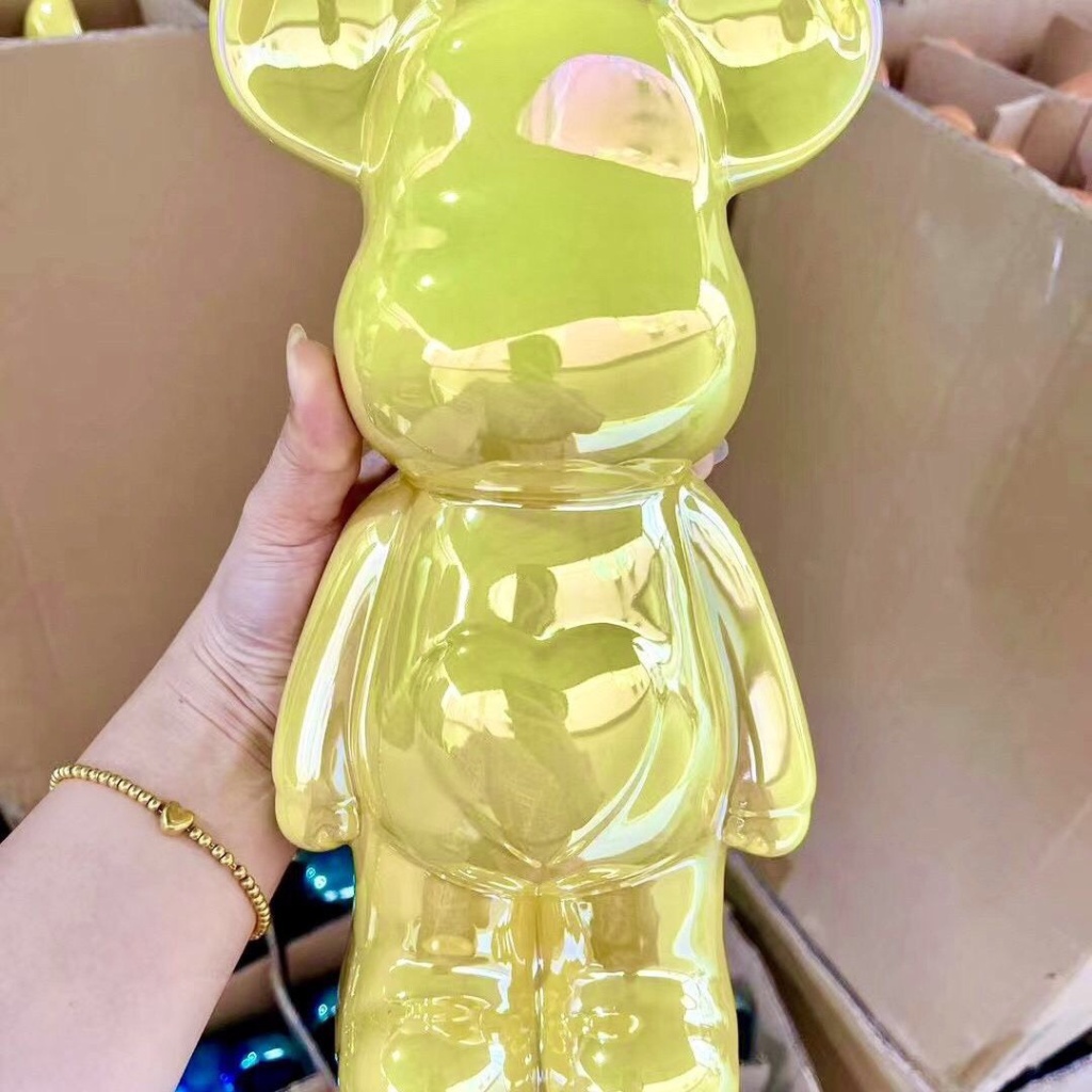 Tượng Gấu Bearbrick Decor Phòng Ngủ, Mô Hình Trang Trí Phòng Ngủ Sang Trọng Nhiều Màu Sắc Kích Thước 29cm