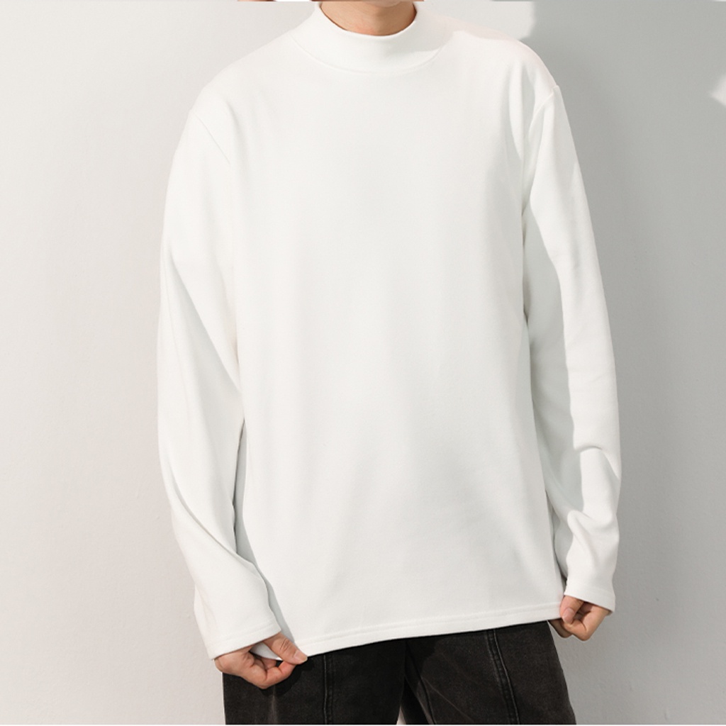 Áo giữ nhiệt nam Soonvn chất liệu cotton poly 2Da co giãn,phong Cách Restro Hàn Quốc