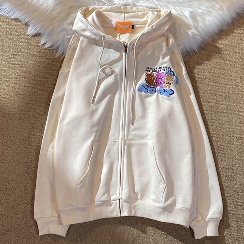 NRVP Áo khoác hoodie tay dài kiểu dáng thể thao thời trang cho nữ