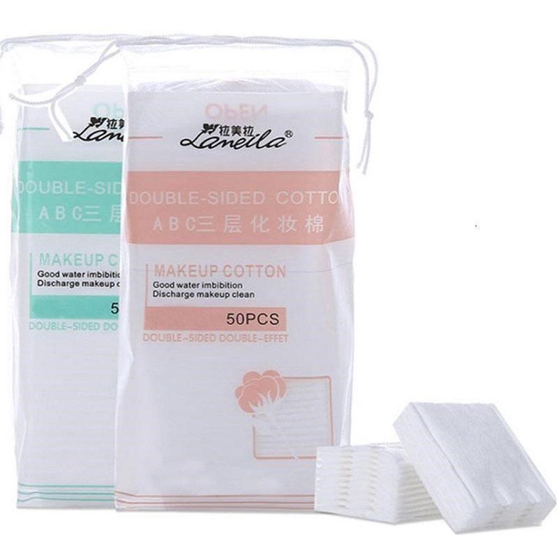 Bông tẩy trang cao cấp Lameila Cotton tự nhiên mềm mịn nội địa Trung