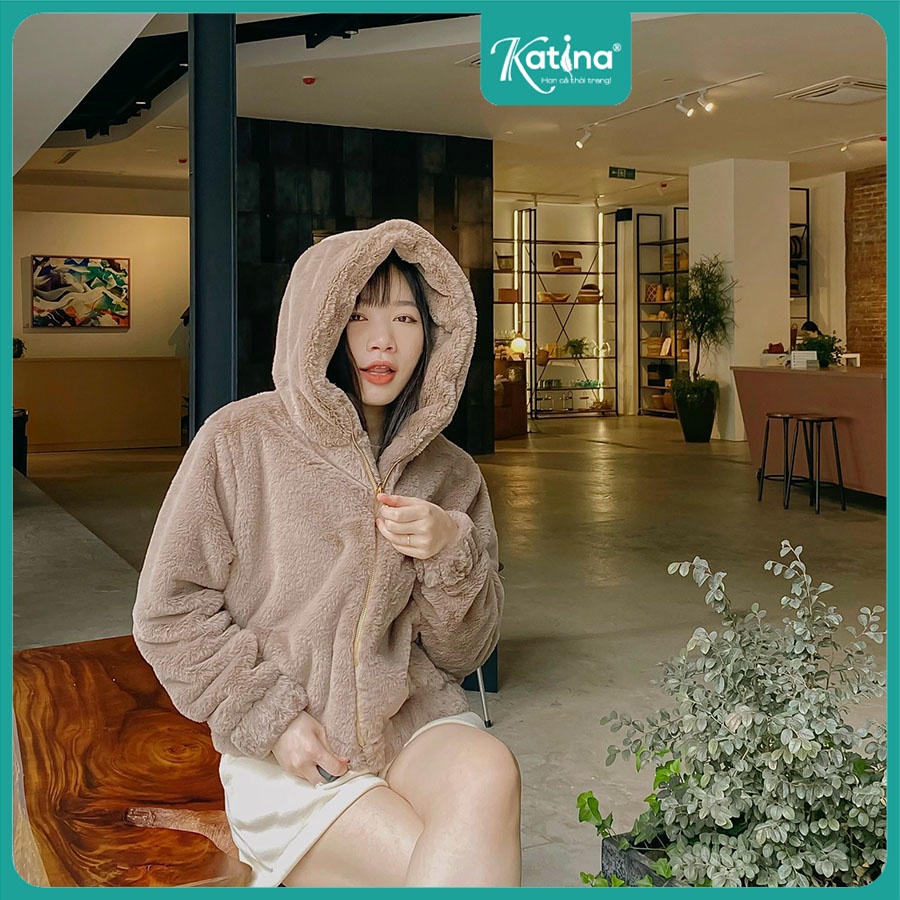 Áo Khoác lông thỏ ĐẠI HÀN cực dày, 2 lớp siêu ấm - ÁP VOUCHER để nhận ưu đãi nhà KATINA nhé!
