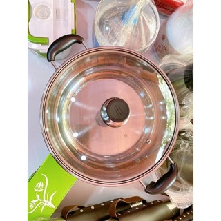Chảo lẩu đun bếp từ 30cm dày đẹp.