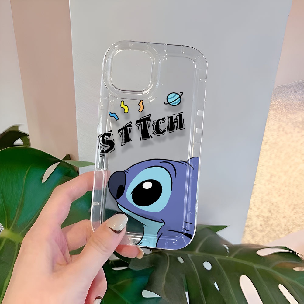 Ốp Điện Thoại Tpu Viền Dẻo In Hình Stitch Thời Trang Cho iphone 14promax 11 13 12 7Plus 6 6s XR X XS Max