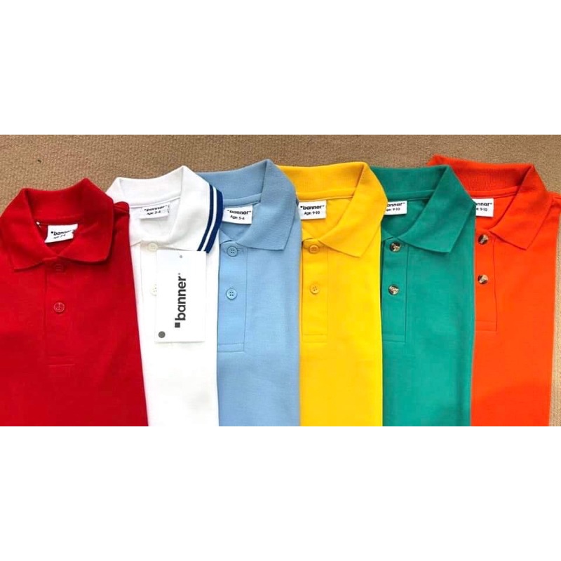 Áo polo bé trai banner xuất chuẩn sz 2Y-12Y nhiều màu satsunkid