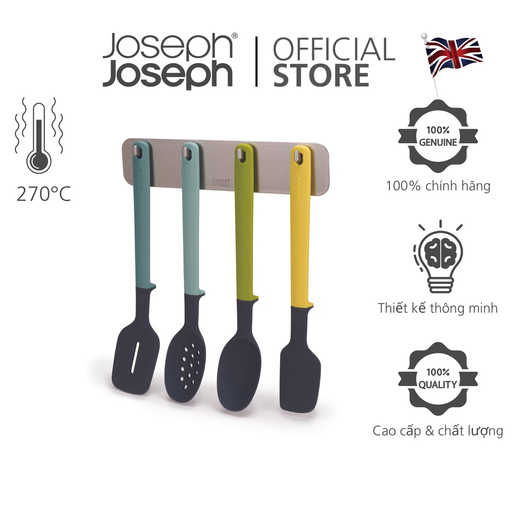 Bộ dụng cụ nấu ăn silicone 4 món gắn cửa thông minh Joseph Joseph DoorStore™ Elevate™ - 101782 (thiết kế độc quyền)