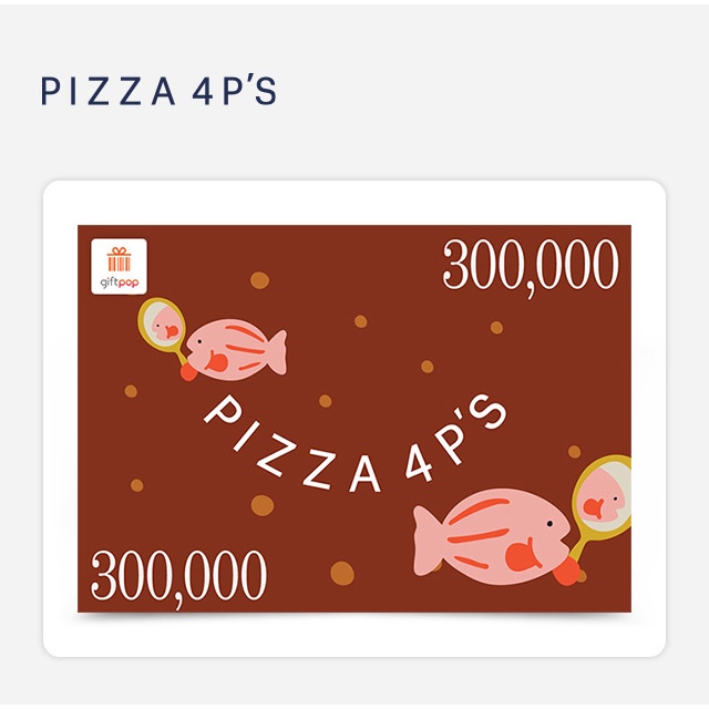 Toàn Quôc [Evoucher] Phiếu quà tặng Pizza 4P's 300K