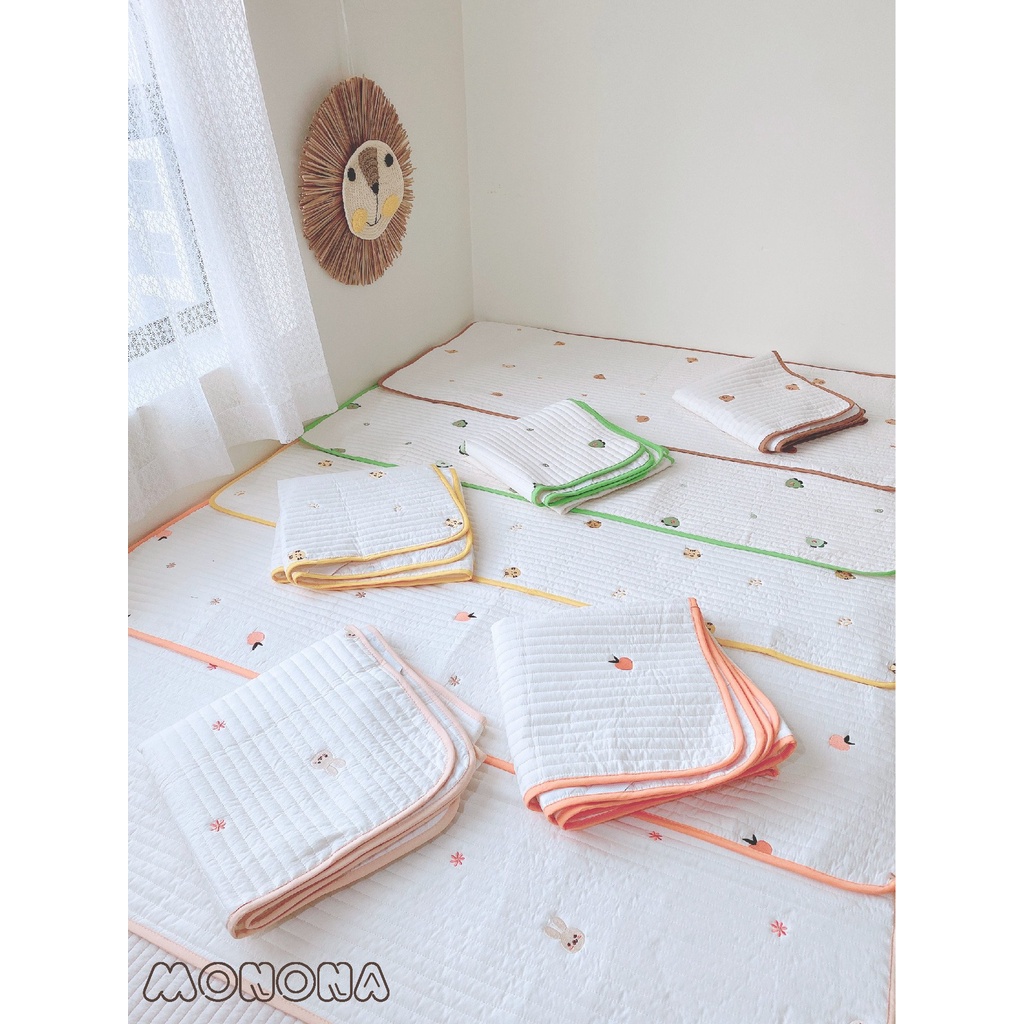 Thảm điều hòa kiêm chống thấm cho bé Monona kích thước 60*120cm,thoáng mát, mềm mại, tiện lợi