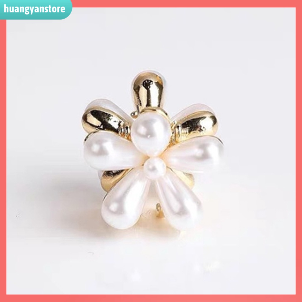 HY/ Kẹp Tóc Hình Hoa Đính Ngọc Trai Giả Thời Trang Cho Nữ