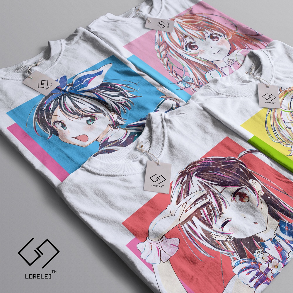 Áo thun Rent A Girlfriend Ruka Sarashina Color Art ngắn tay