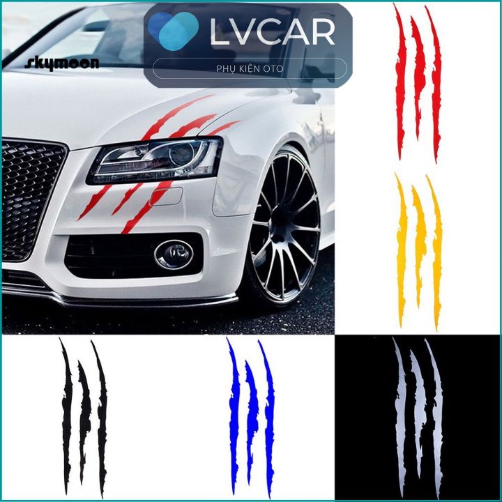 Tem dán móng vuốt cỡ lớn trang trí nóc xe, nắp capo xe hơi trang trí ô tô