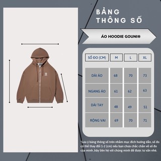 Áo Hoodie Zip GOUNI Logo Basic