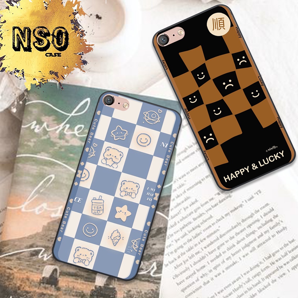 Ốp Vivo Y71 / Y83 / Y51 In Hình Họa Tiết Ca Rô Kẻ trái tim đẹp dễ thương Hot Trend 2023