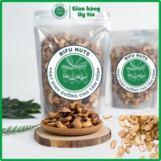 500G Hạt Điều Bể Rang Muối Nguyên Lụa 500g Điều Bình Phước Rang Củi Bifunuts đầy đủ dinh dưỡng ăn sống hoặc say sữa hạt