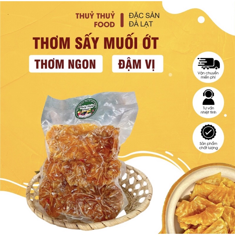 TTF- Thơm sấy dẻo muối ớt - Đặc Sản Đà Lạt