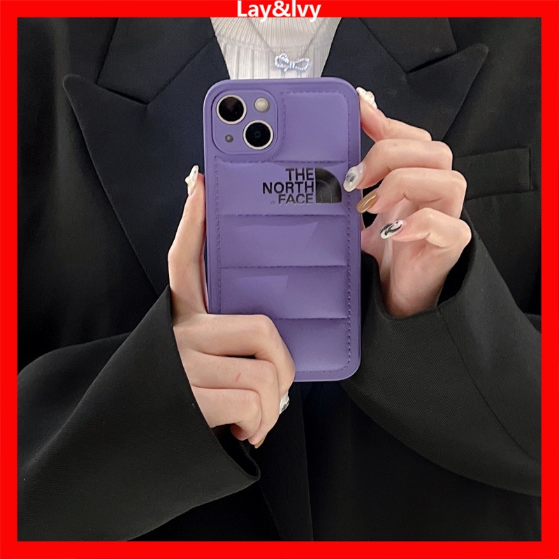 Ốp Điện Thoại Silicone IMD In Hình North Face Hoạt Hình Cho IPhone 14 14Pro 14Max 13ProMax 12 12ProMax 11 11Promax