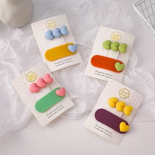 Set kẹp tóc hàn quốc, kẹp tóc mái cute (set 2 chiếc)