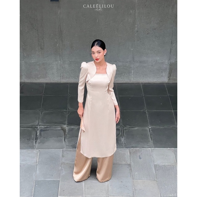 Caleelilou - Áo Dài đính đá Dạ Ngọc
