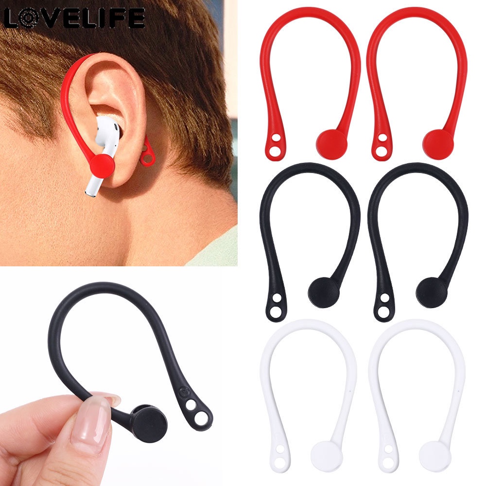 Set 2 Móc Tai Nghe Không Dây Bằng Silicone Chống Thất Lạc Nhỏ Gọn Tiện Lợi Dành Cho Văn Phòng / Hàng Ngày