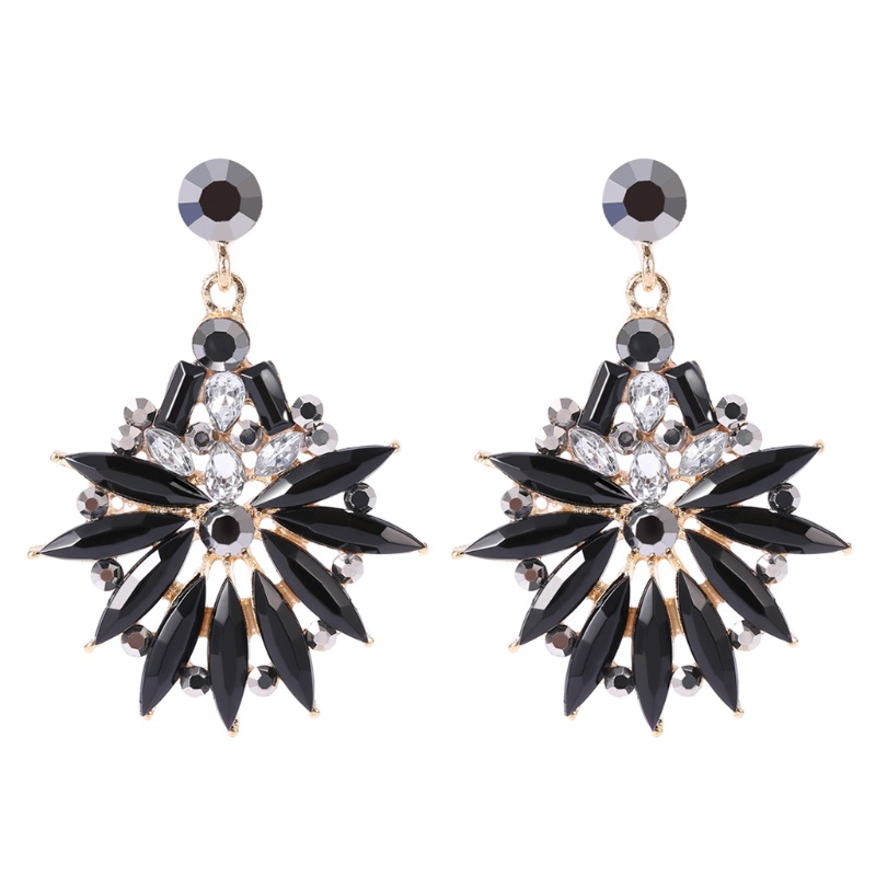 Bông Tai Hình Giọt Nước Đính Đá Pha Lê Trong Suốt Sang Trọng Thời Trang Cho Nữ