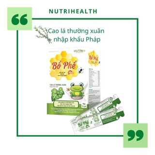 Siro ho BỔ PHẾ HUTA dạng gói chia liều sẵn hỗ trợ giảm ho, khó thở, đau rát họng