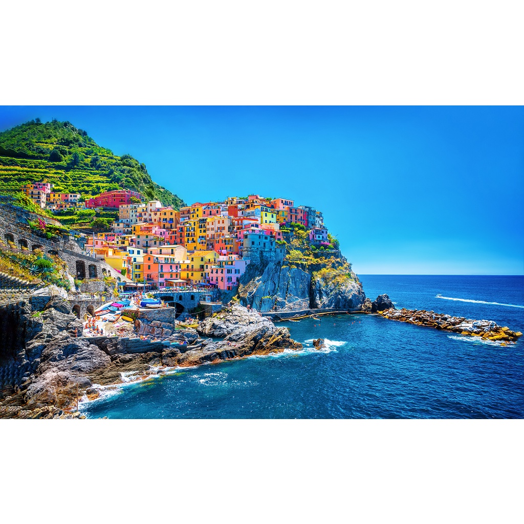 Bộ Tranh Xếp Hình Minh Châu 1500 Mảnh (Kích Thước 60x100cm) – Làng Biển Cinque Terre, Italy