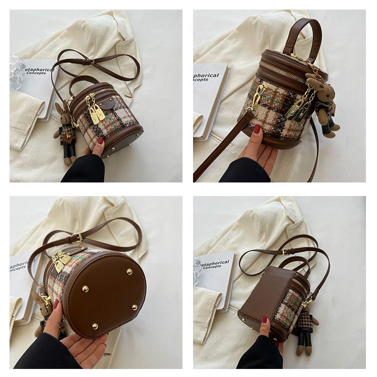 Túi Xách Đeo Vai Hình Trụ Phong Cách Thời Trang Mới Cho Nữ