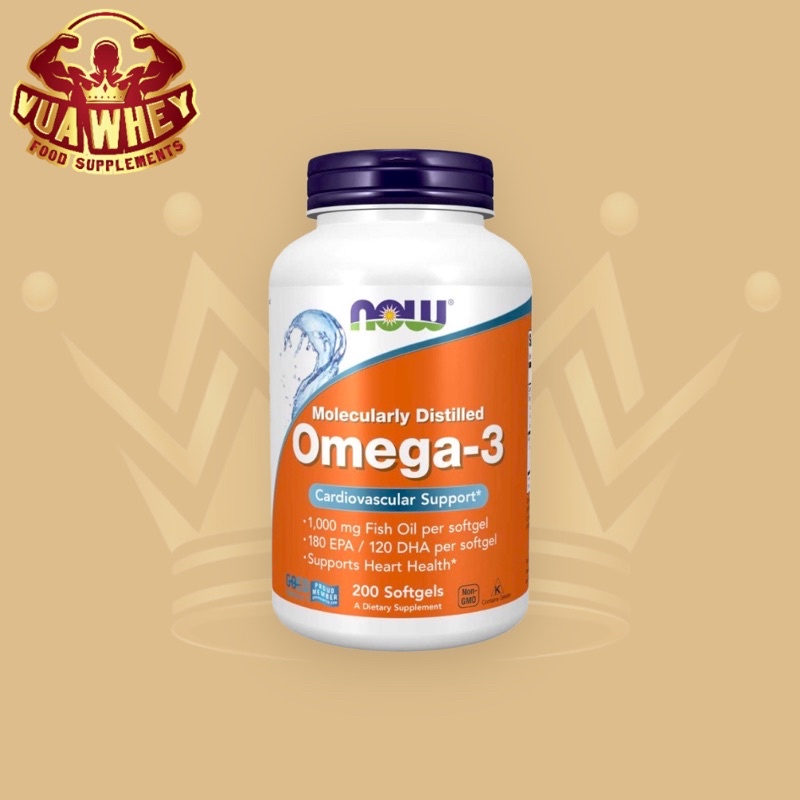 Thực phẩm bổ sung Omega3 Now (200 viên - 500 viên)