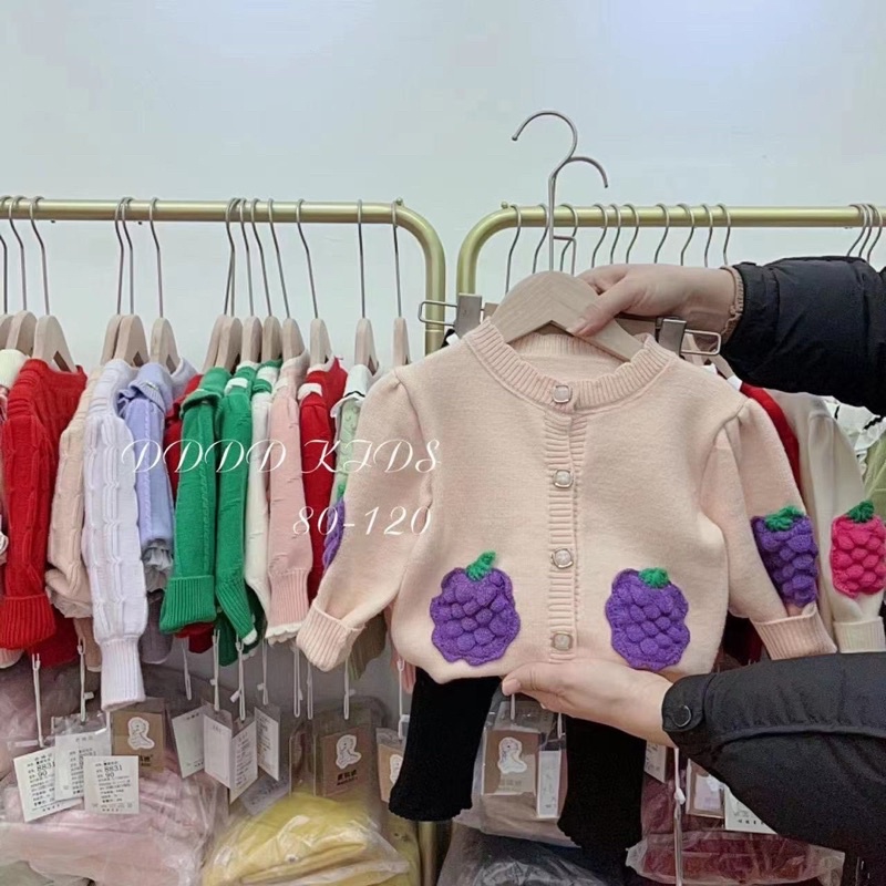 Áo khoác len hàng Quảng Châu cho bé gái