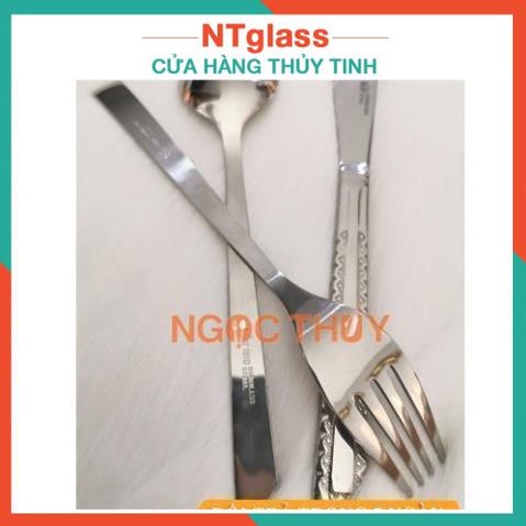 Bộ dao muỗng nĩa ăn cao cấp kiểu dáng caro