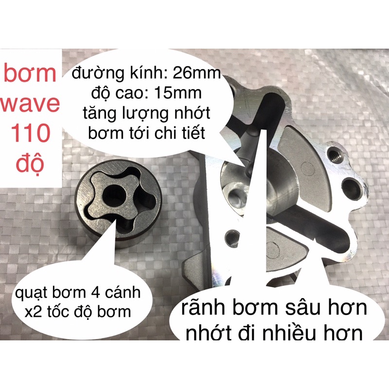 bơm nhớt rời độ wave110