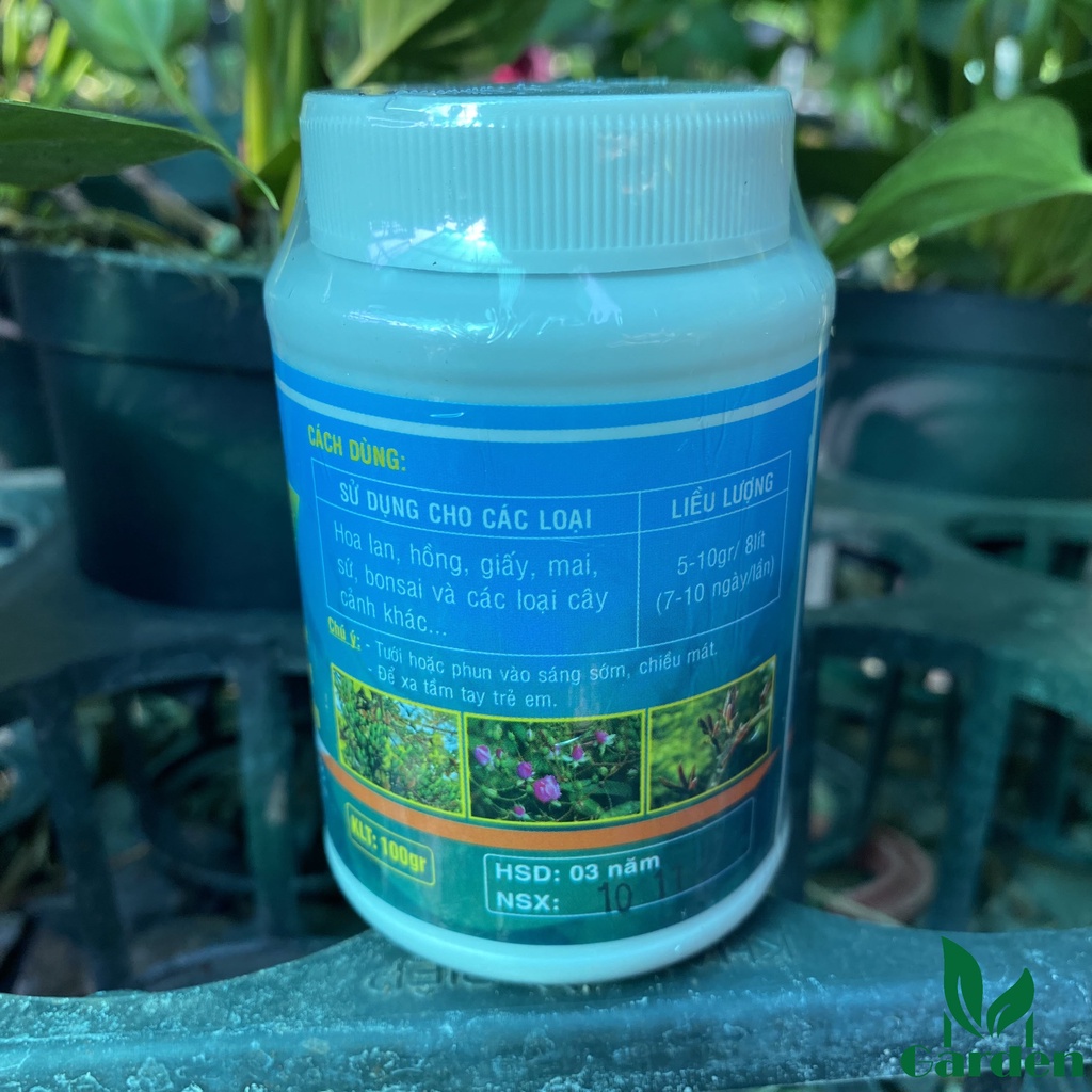 Phân bón lá NPK siêu lân xanh 10-50-10+TE tạo mầm hoa cực mạnh, chống khô bông rụng bông