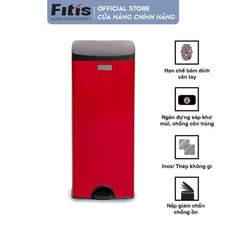 Thùng rác Fitis Premium - Đạp vuông lớn - 22L