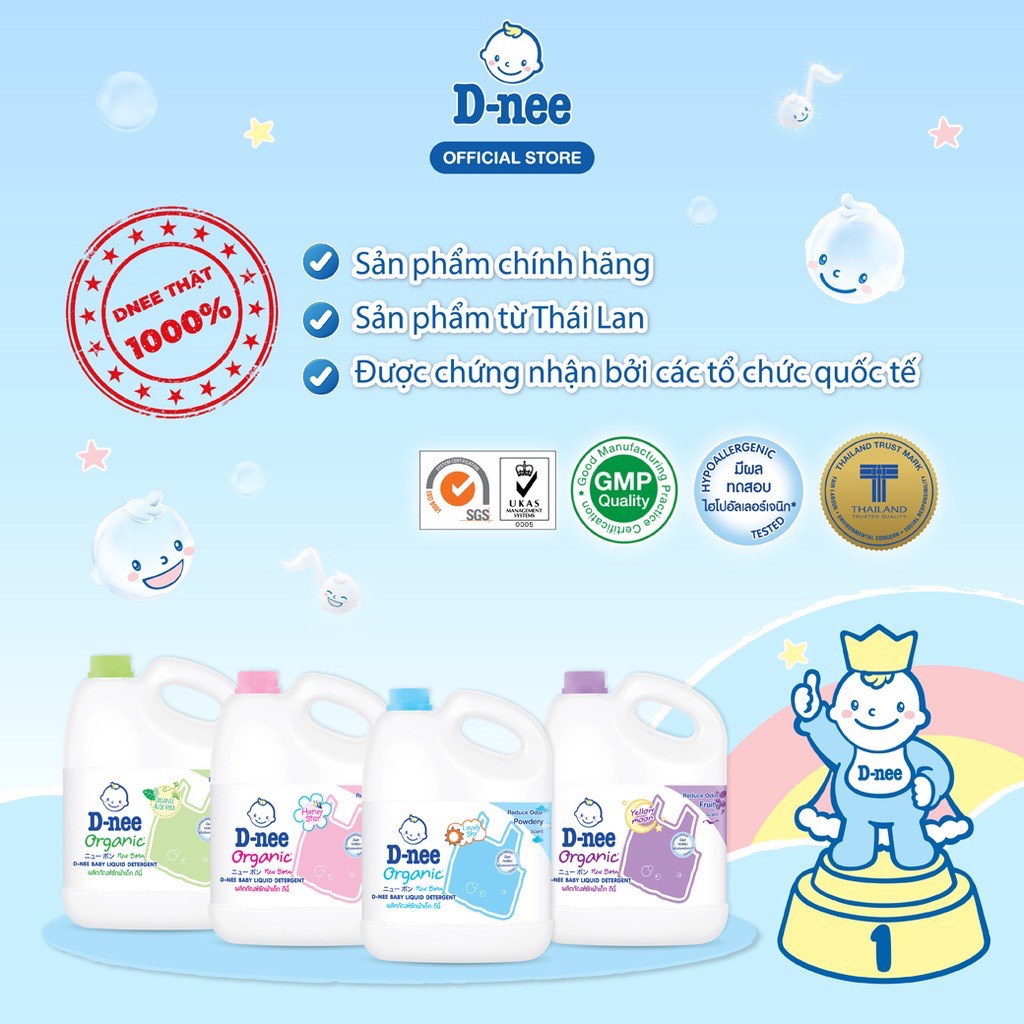 Nước Giặt Dnee Can 3L Chính Hãng Đại Thịnh