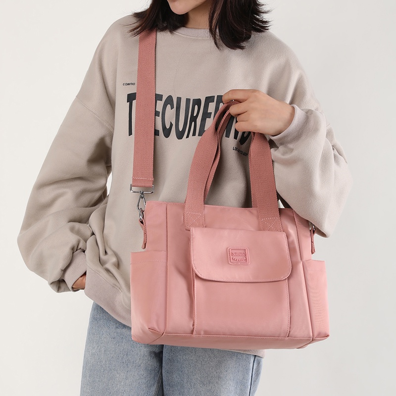 Miễn Phí Vận Chuyển Hàng Có Sẵn Túi Xách Tote Đeo Vai Bằng Vải Canvas Phong Cách Hàn Quốc Beg Tangan Wanita Murah