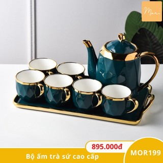 Bộ ấm trà sứ cao cấp - MOR199