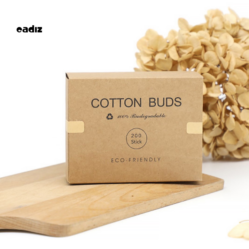 1 Hộp Tăm Bông Trang Điểm Mềm Mại Nhỏ Gọn Tiện Lợi