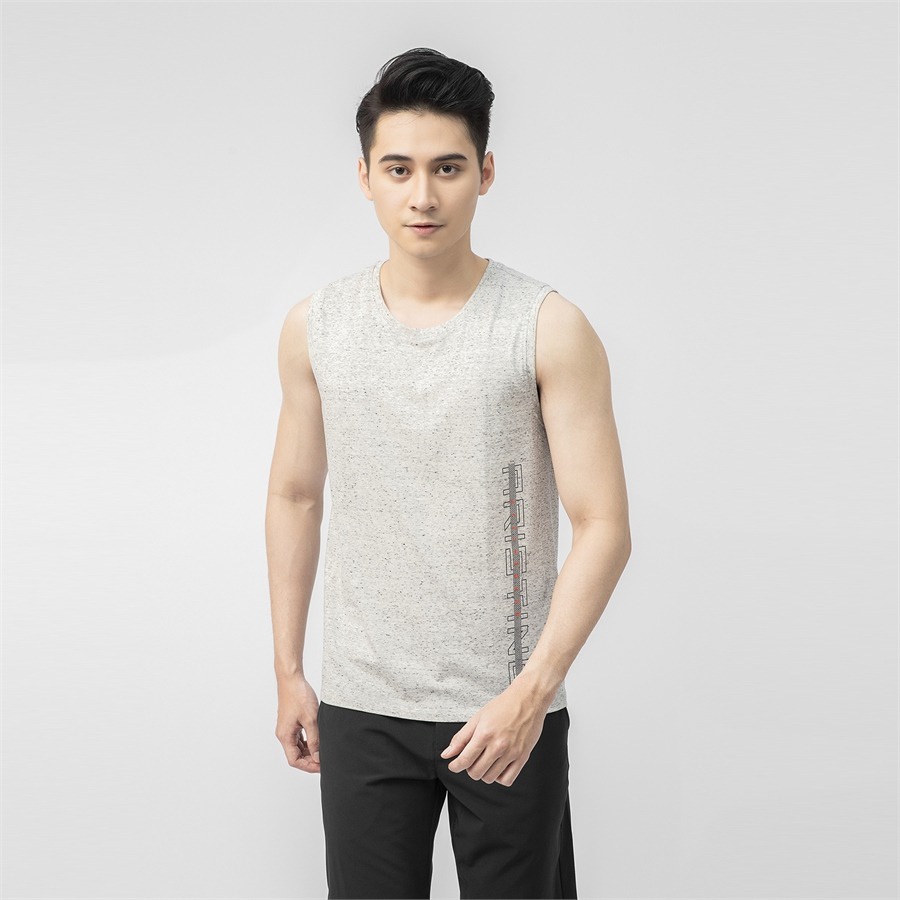 Áo tank top basic ARISTINO chất liệu cotton mềm nhẹ , thấm hút mồ hôi - ATT010S1